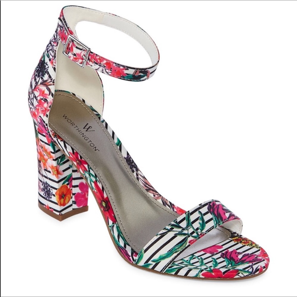Worthington Womens Beckwith Heeled Sandals